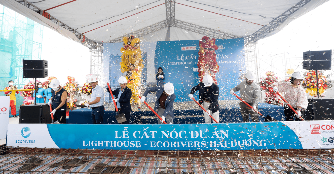 Lễ cất nóc dự án Lighthouse Ecorivers – cất lên niềm tin và sự tự hào