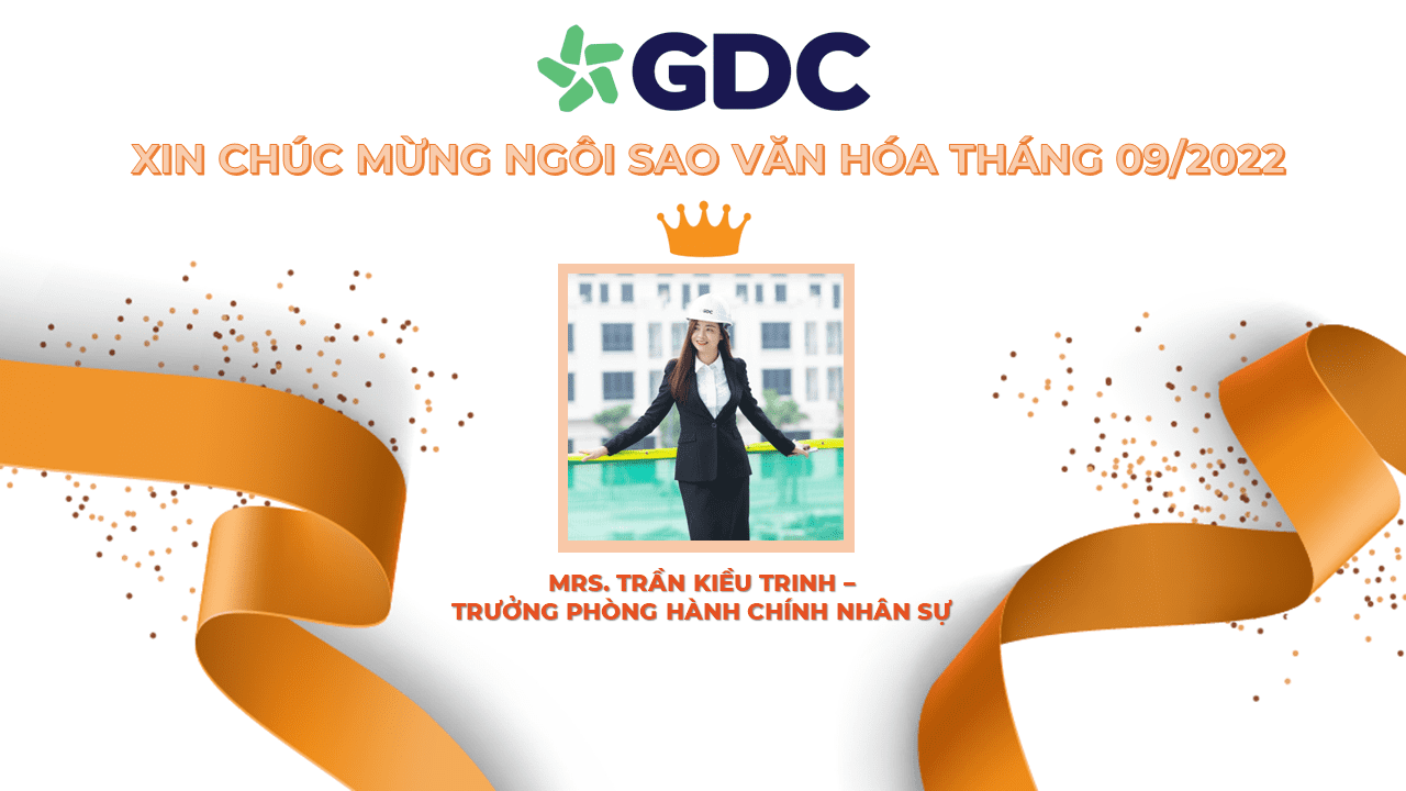 Ngôi sao văn hóa tháng 9/2022 – Mrs. Trần Kiều Trinh – trưởng phòng hành chính nhân sự