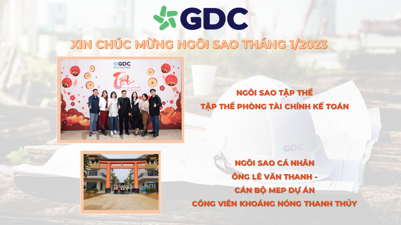 Ngôi sao tháng 1/2023 - vinh danh tập thể và cá nhân có thành tích xuất sắc