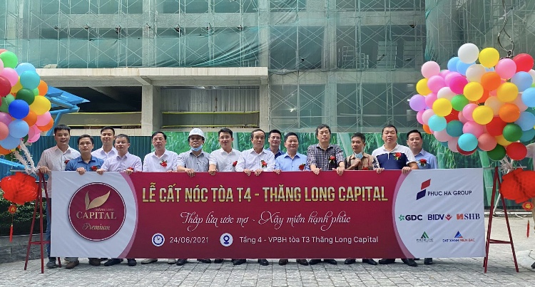 Lễ cất nóc T4 Thăng Long Capital Premium – Cất lên niềm tin và hy vọng