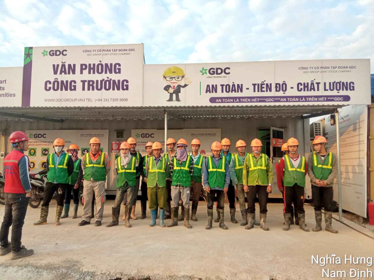 Buổi TBM diễn ra tại dự án Rạng Đông - Nam Định