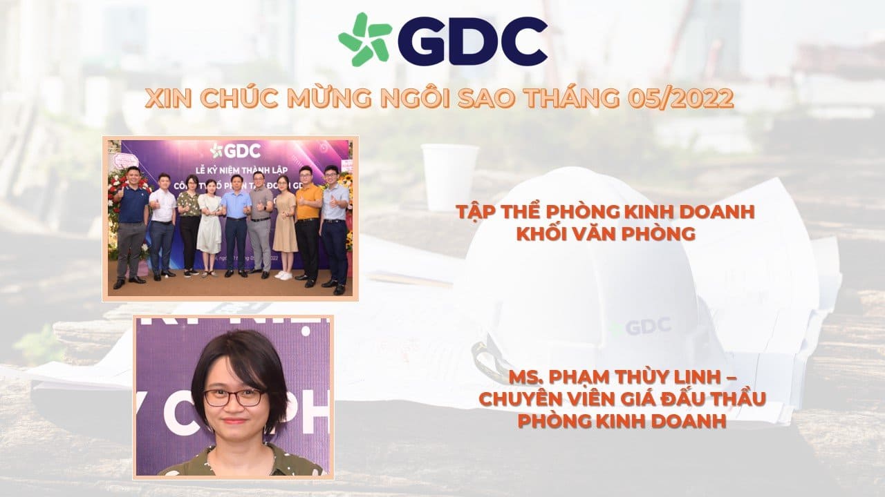 GDC Group khen thưởng cá nhân, tập thể có thành tích xuất sắc tháng 5 năm 2022